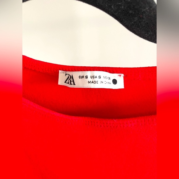 Red Zara Sleeveless dress Size S - Picture 3 of 3